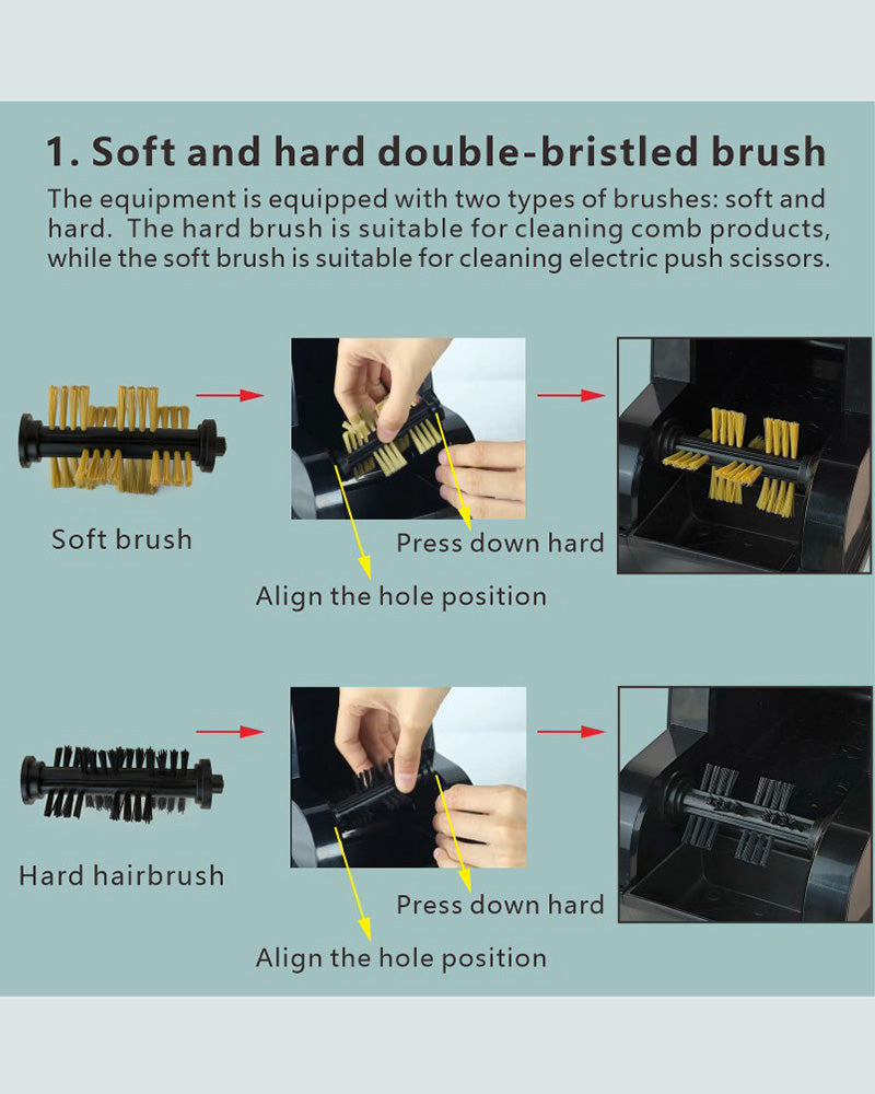 Turbo Power Automatic Hair Brush and Clipper Cleaner TPCL1