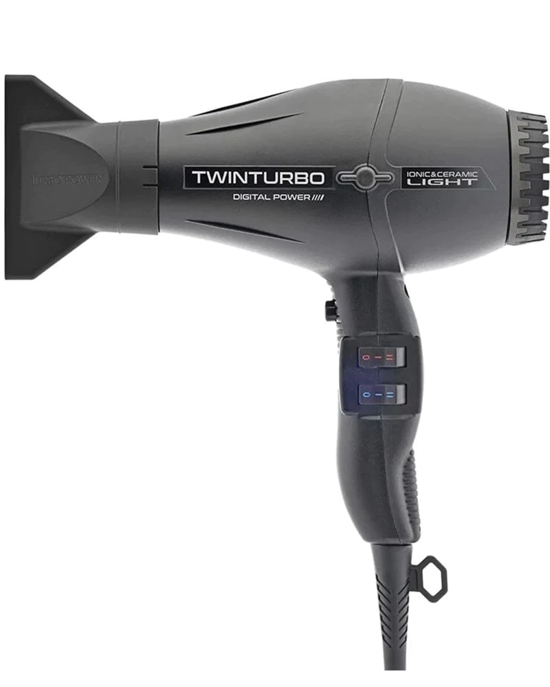 Turbo Power Twin Turbo 335 Digital Power Hair Dryer with Titanium Flat