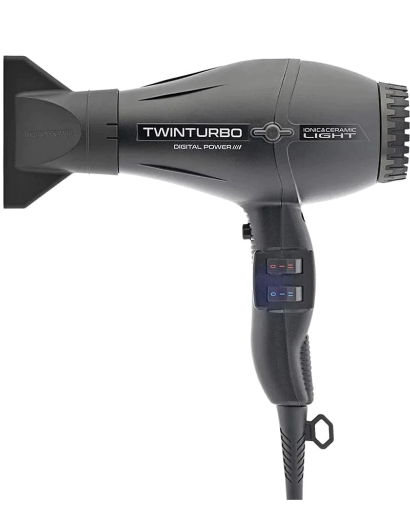 Turbo Power Twin Turbo 335 Digital Power Hair Dryer with Titanium Flat 2-inch Iron