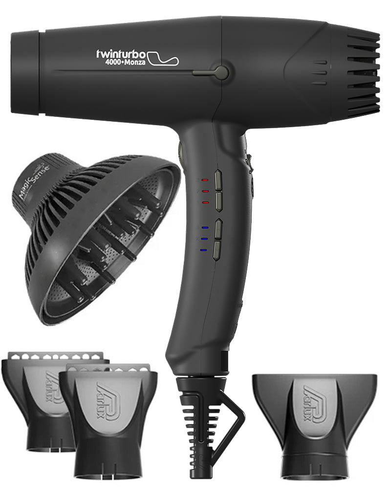 Twin Turbo 4000 Monza Dryer Black + Magic Sense Diffuser– Turbo