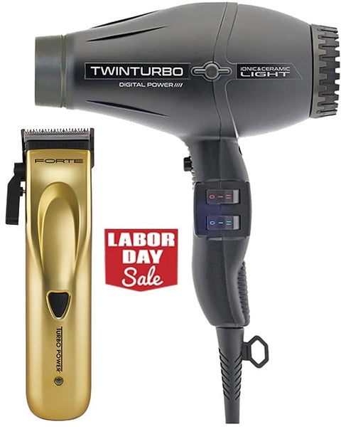 Turbo Power Twin Turbo Digital Power Dryer and Turbo Power Forte Clipper